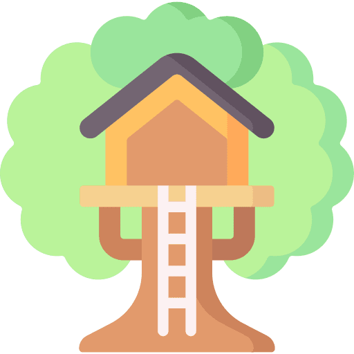 Tree house tree house construction house icon