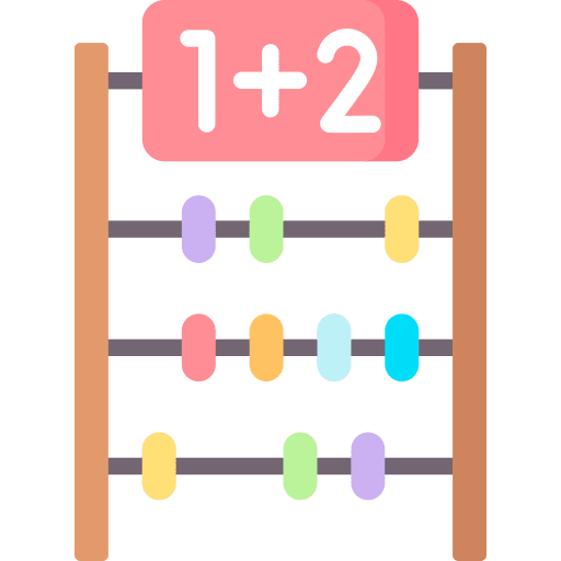 Calculating mathematics education abacus icon Calculating mathematics education abacus icon
