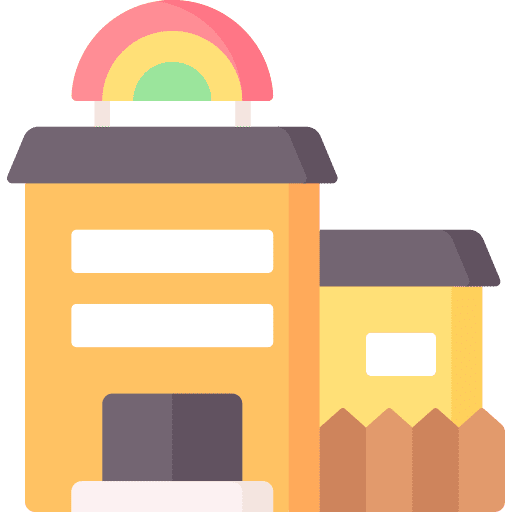 Kindergarten kindergarten education rainbow icon Kindergarten kindergarten education rainbow icon