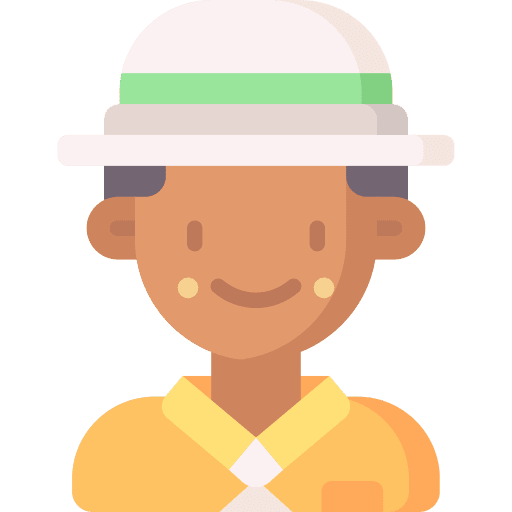 Scout people camping black hair icon