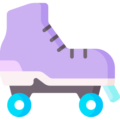 Roller skate shoes sports and competition roller skate icon Roller skate shoes sports and competition roller skate icon