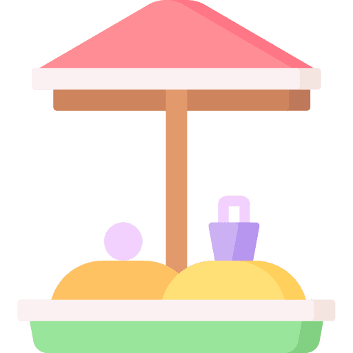 Sandbox outdoor kid toy icon Sandbox outdoor kid toy icon