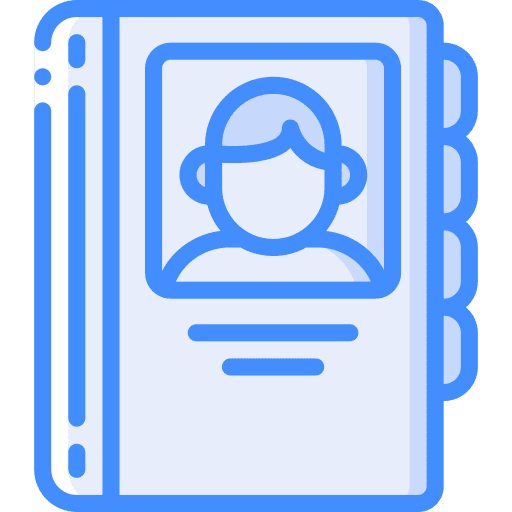 Book book communications person icon