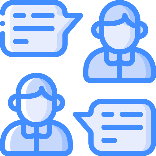 Chat people chat communication icon