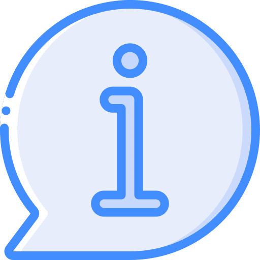 Information communications bubble info icon