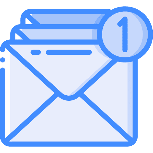 Messages unread communications letters icon