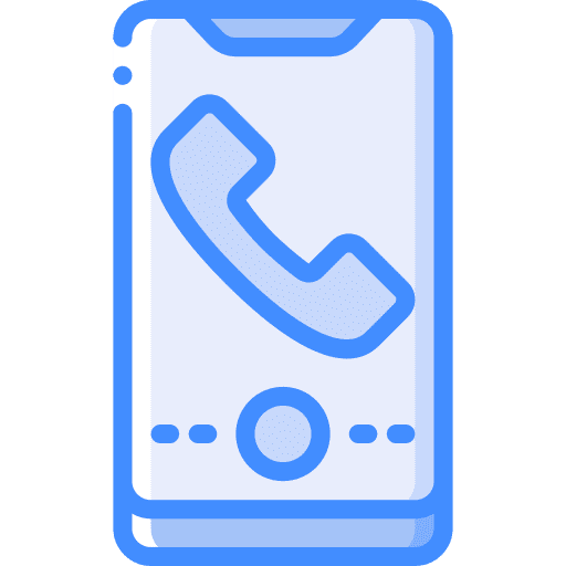 Mobile calling phone communications icon