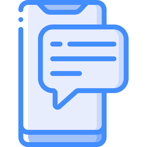 Mobile communications smartphone conversation icon