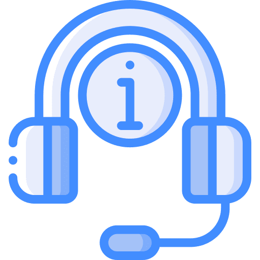Headphones communications center call icon