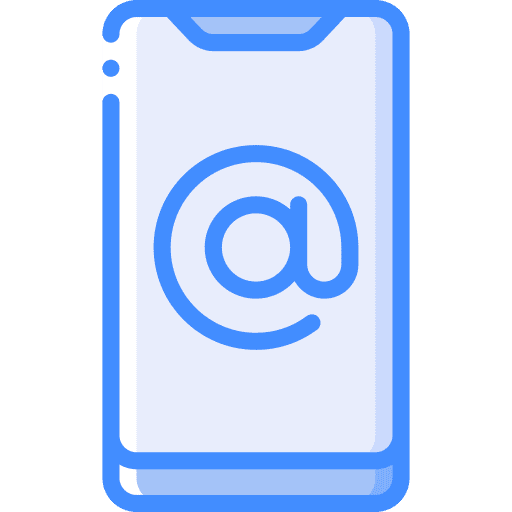 Mobile phone communications contact icon