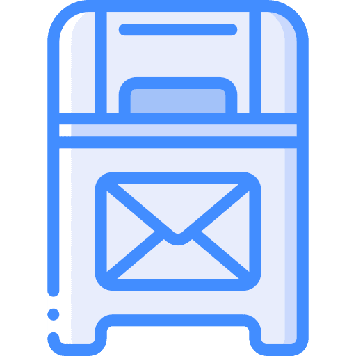 Letterbox post letter send icon