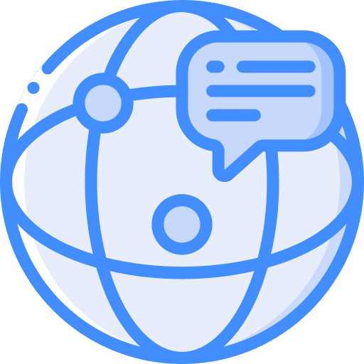 Online internet global communications icon