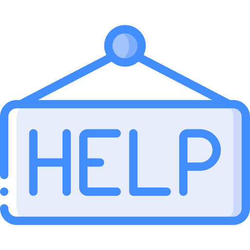Sign hang assistance aid icon