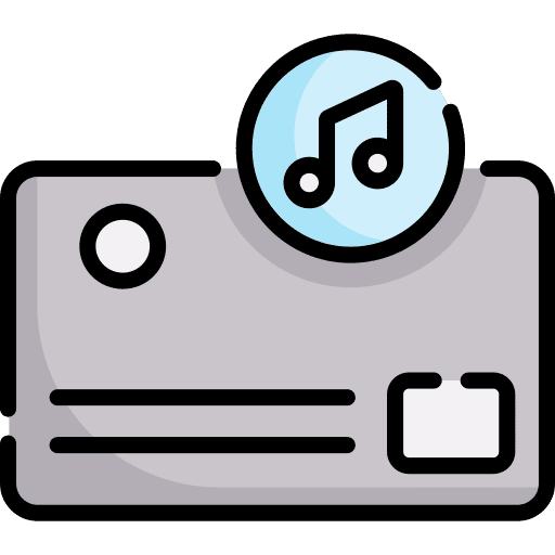 Credit card debit card payment method music store icon Credit card debit card payment method music store icon