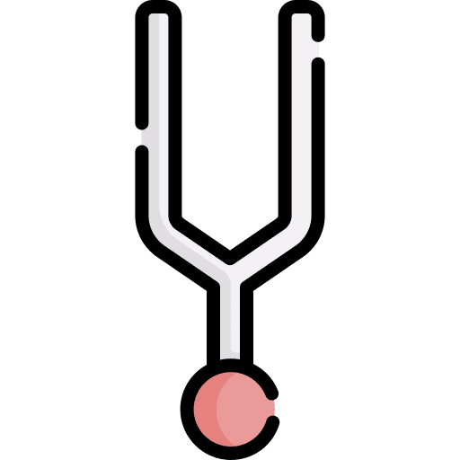 Diapason acoustic tuning fork music and multimedia icon Diapason acoustic tuning fork music and multimedia icon