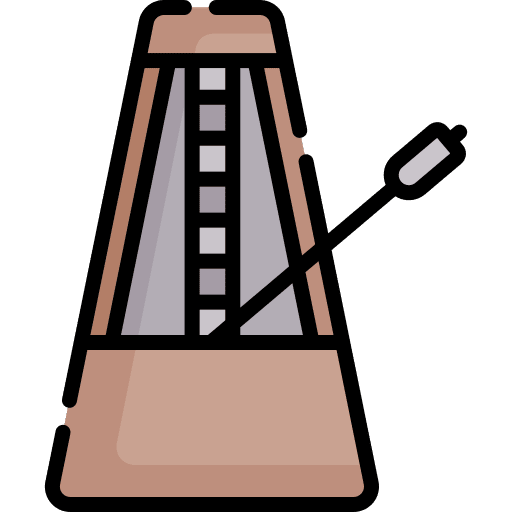 Metronome rythm tempo metronome icon