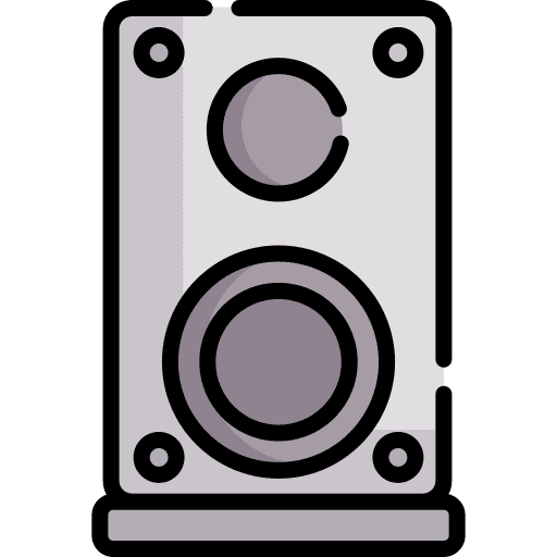 Speaker music sound system woofer icon Speaker music sound system woofer icon