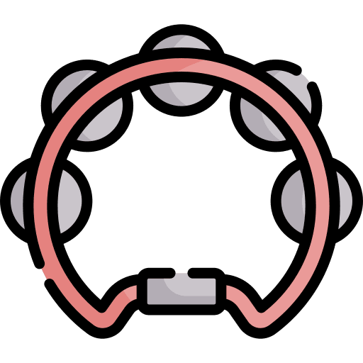 Tambourine orchestra musical instrument music icon