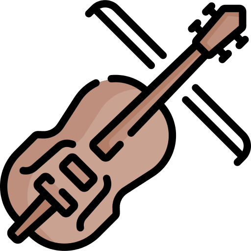 Violin music and multimedia violin musical instrument icon Violin music and multimedia violin musical instrument icon