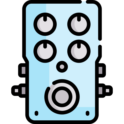 Guitar guitar pedal music and multimedia icon Guitar guitar pedal music and multimedia icon