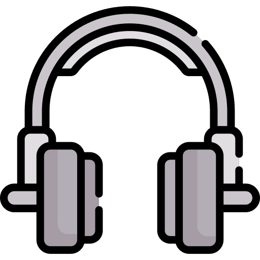 Headphones audio music and multimedia sound icon Headphones audio music and multimedia sound icon