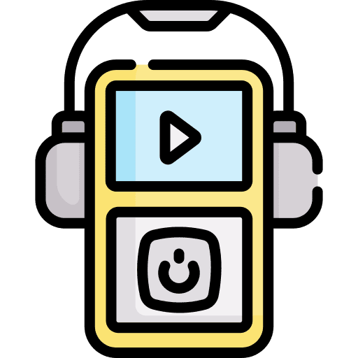 Music player electronics music and multimedia mp3 player icon Music player electronics music and multimedia mp3 player icon