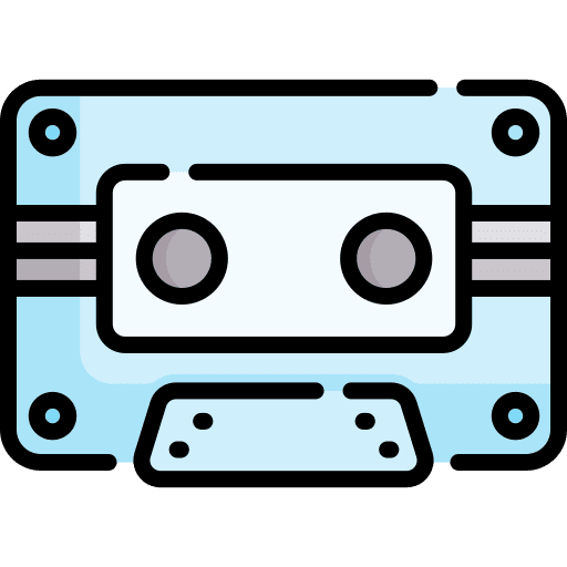 Cassette cassette vintage music tape icon Cassette cassette vintage music tape icon