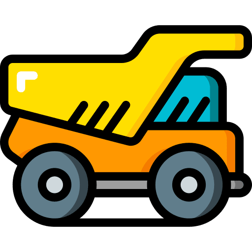 Dumper truck dump truck heavy machinery heavy equipment icon