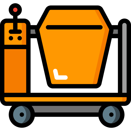 Mixer truck construction and tools concrete truck transportation icon