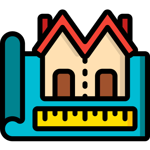 Blueprint blueprint measure real estate icon