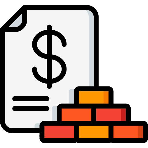 File building house dollar icon