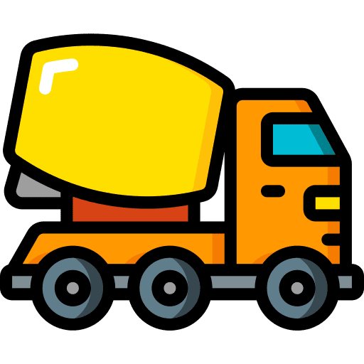 Mixer truck concrete mixer concrete truck vehicle icon