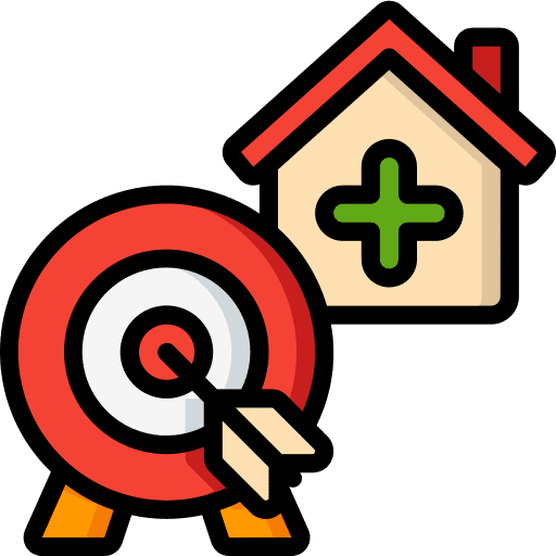 Target building house target icon