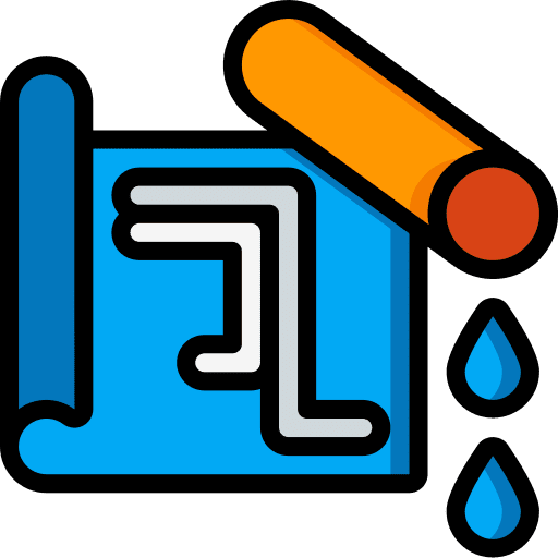 Blueprint blueprint construction plumbering icon