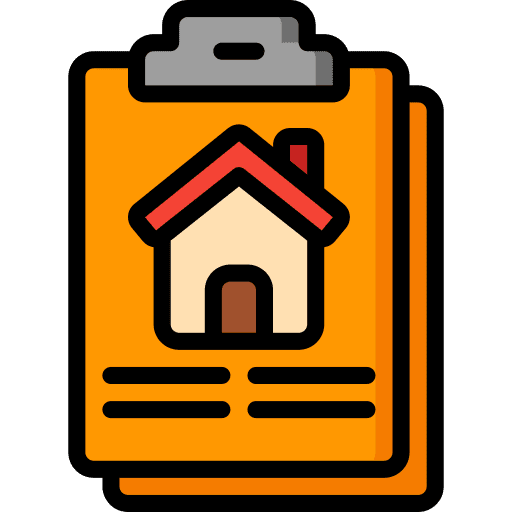 Clipboard plan house information icon