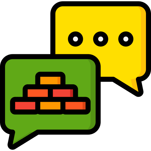 Conversation chat chat bubble real estate icon