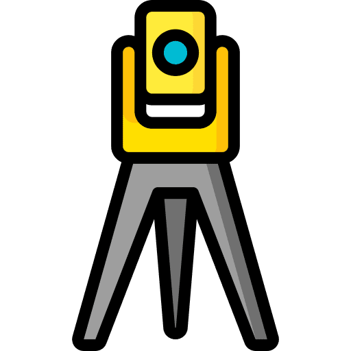 Measuring measuring land scanning device icon