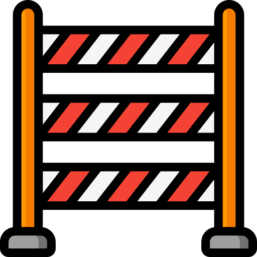 Barrier barrier road block road sign icon