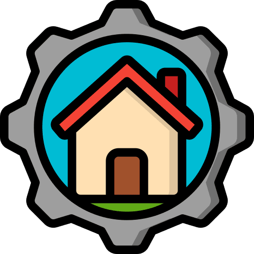 Cog home options cog icon