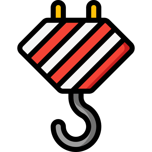 Crane construction industry construction and tools icon