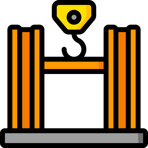 Girder girder beam crane machine icon