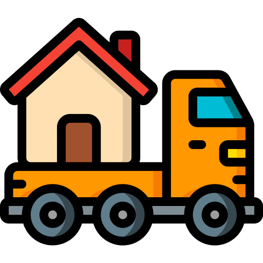 Moving truck house moving truck transportation icon