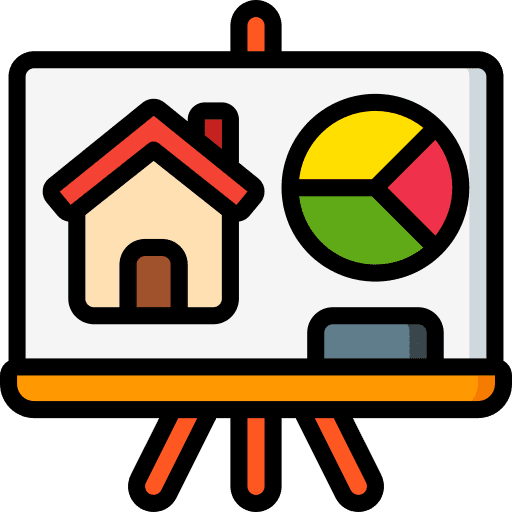 Presentation house presentation planning icon