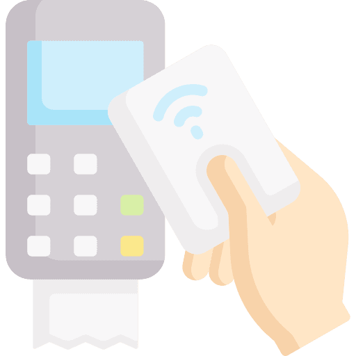 Payment debit card card machine payment icon