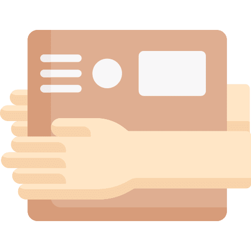 Pick up shipping and delivery pick up cardboard box icon