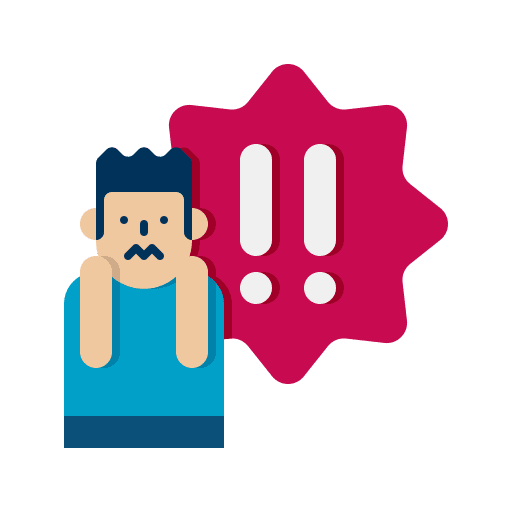 Panic attack mental healthcare and medical panic icon