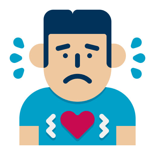 Anxiety pain concern mental icon