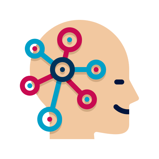 Personality unique health help icon