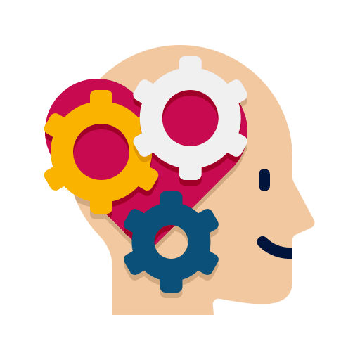 Reason psychology healthcare and medical mind icon