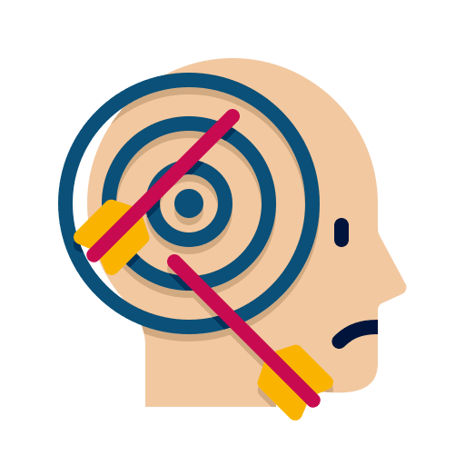 Attention therapy help attention icon